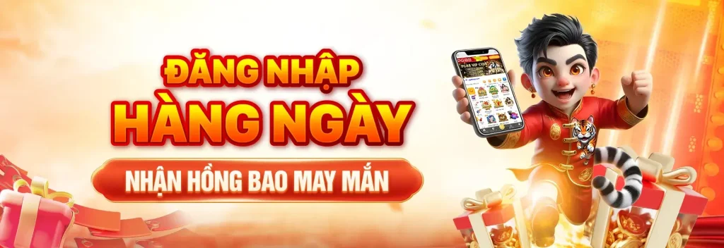Đăng nhập nhận hồng bao may mắn